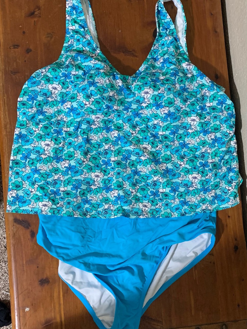 Land’s End Fauxkini - size 14-16.  Chlorine Resistant One Piece